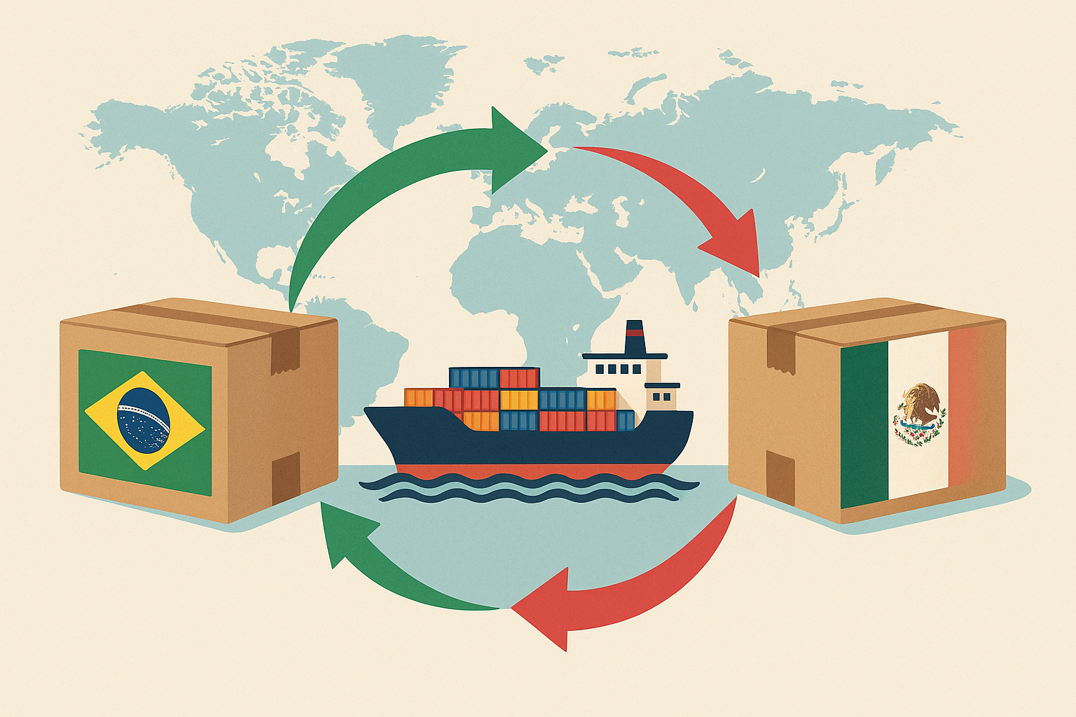 ApexBrasil divulga estudo sobre comércio exterior entre Brasil e México