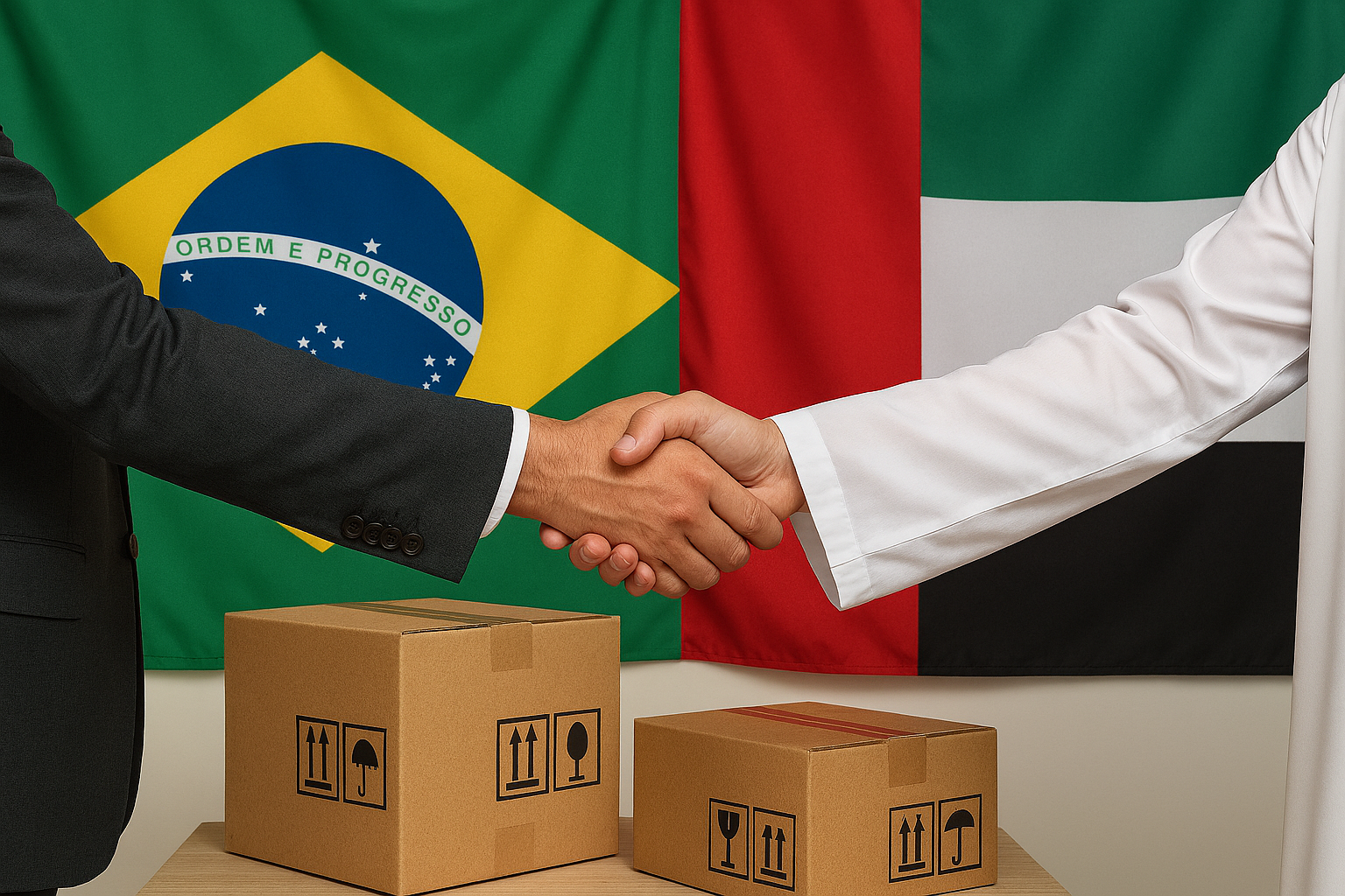 Exportações brasileiras para os Emirados Árabes Unidos saltam 24,8% no início de 2026