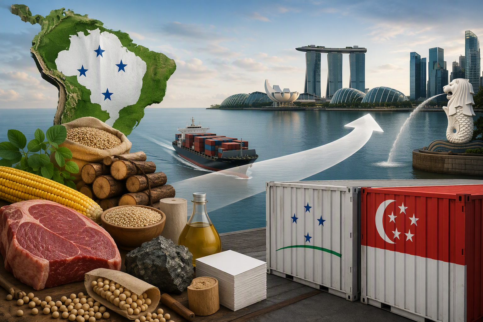 Acordo entre Mercosul e Singapura garante tarifa zero para exportações