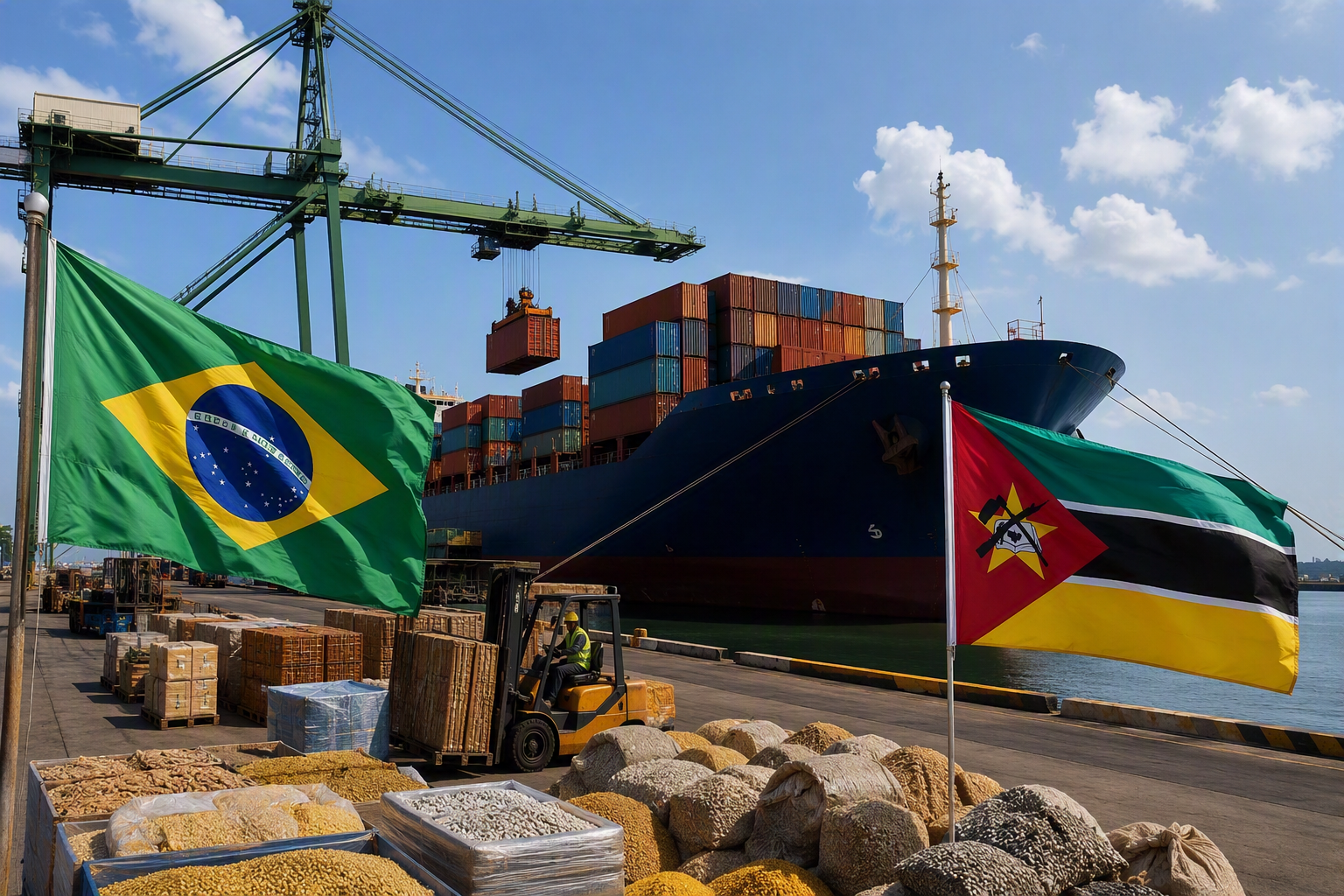 Com proximidade linguística e facilidades aduaneiras, Moçambique abre 144 frentes de exportação para empresas brasileiras