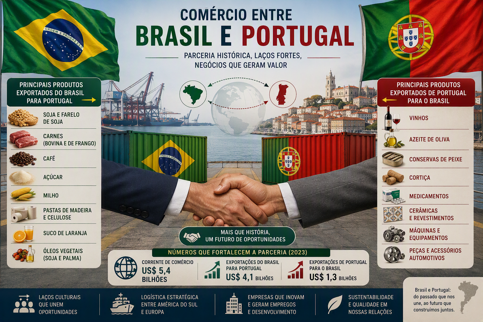 Além do petróleo: aeronaves, café e cosméticos lideram nova fase das exportações brasileiras para Portugal